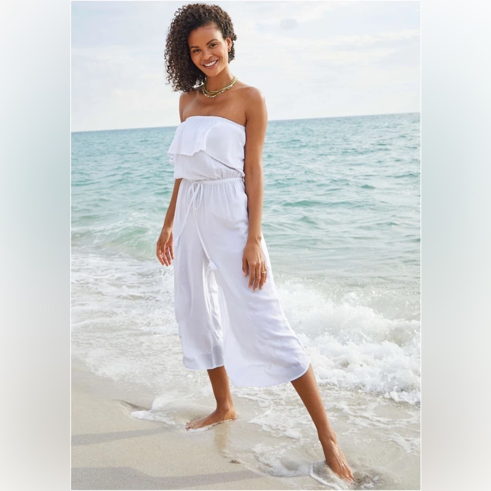 VENUS White Swim Coverup Jumpsuit XS NWOT - Picture 2 of 16